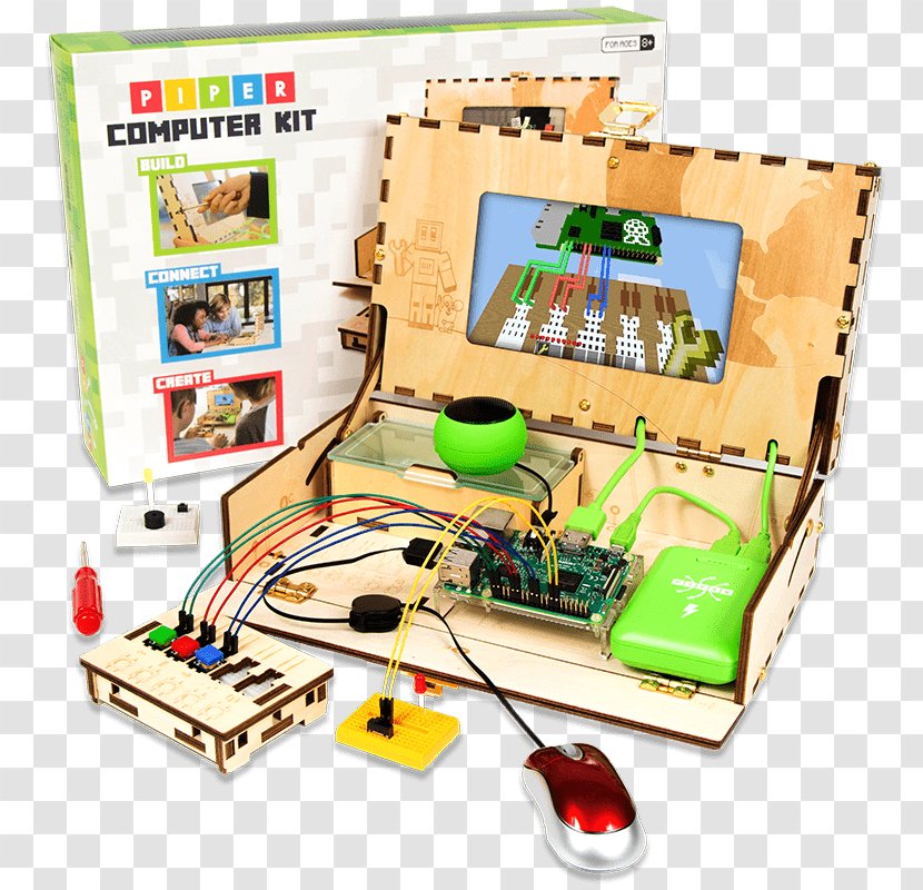 Kano Minecraft Raspberry Pi Computer Cases & Housings - Piper Inc - Learning Transparent PNG