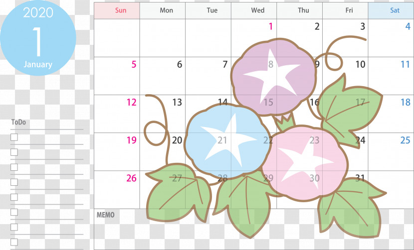 January 2020 Calendar January Calendar 2020 Calendar Transparent PNG