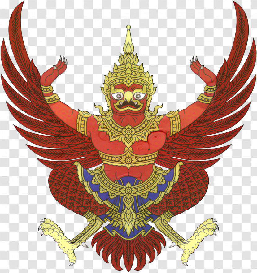 Emblem Of Thailand National Coat Arms Flag - Royal Thai Embassy Transparent PNG