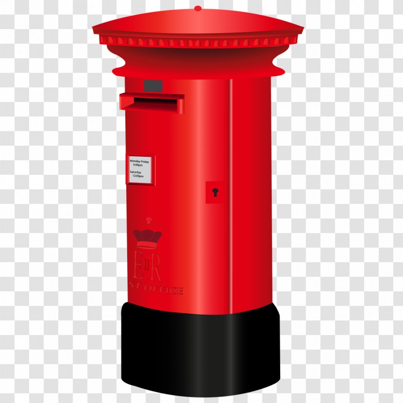Letter Box Email Royal Mail Post Office - Red Transparent PNG
