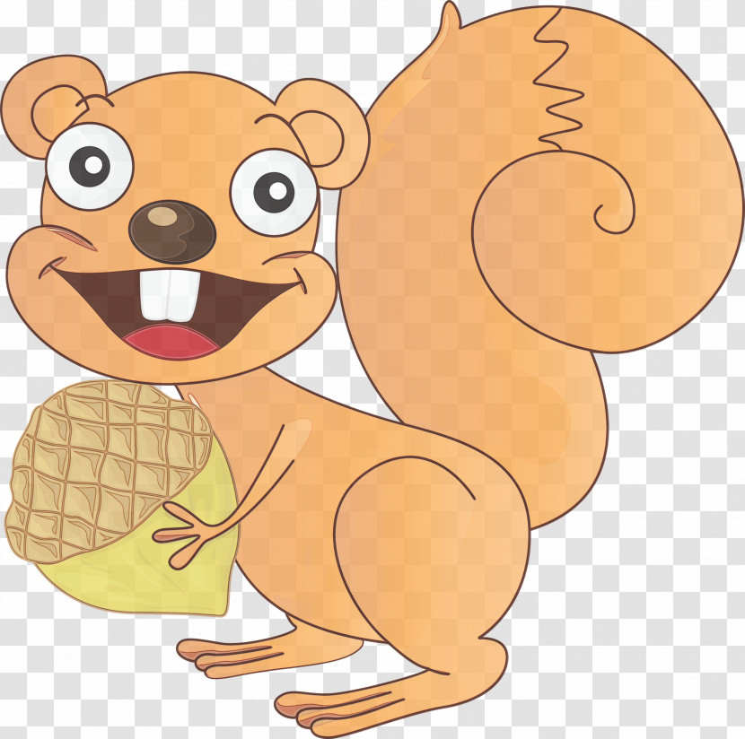 Cartoon Squirrel Animal Figure Brown Bear Chipmunk Transparent PNG