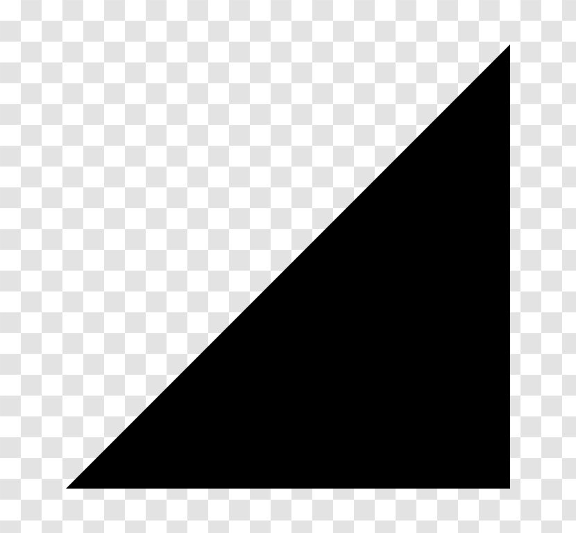 Arrow Triangle Symbol Geometry - Black Transparent PNG