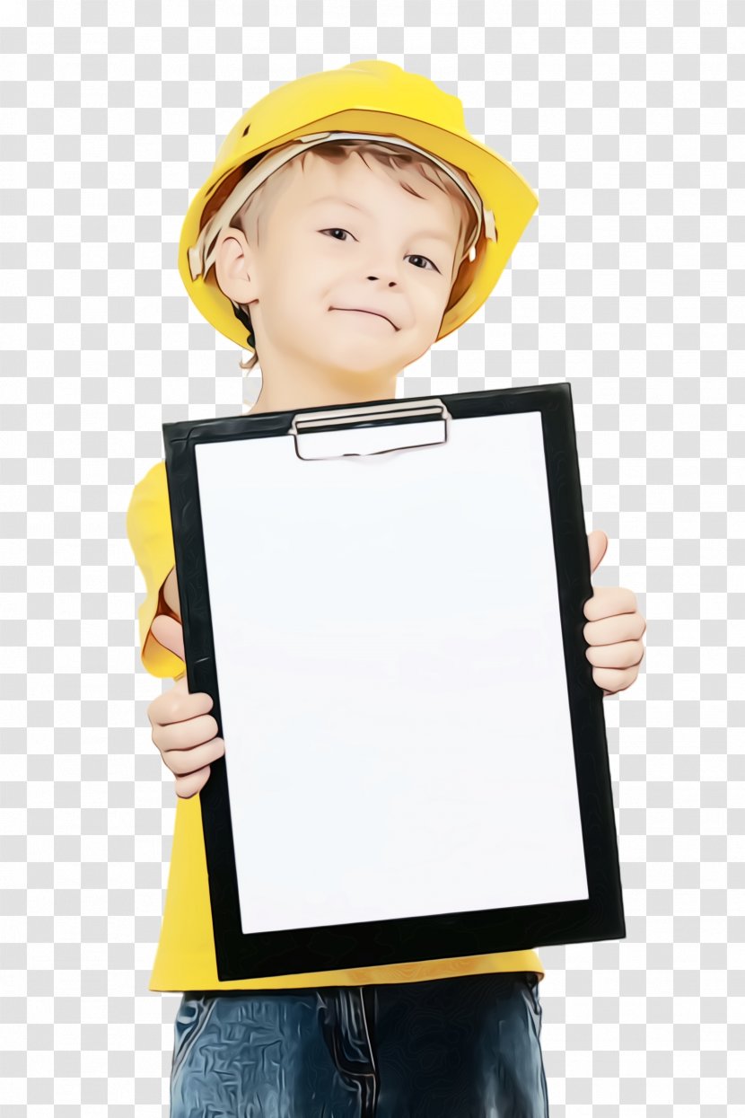 Hard Hat Yellow Personal Protective Equipment Headgear Child - Learning Smile Transparent PNG