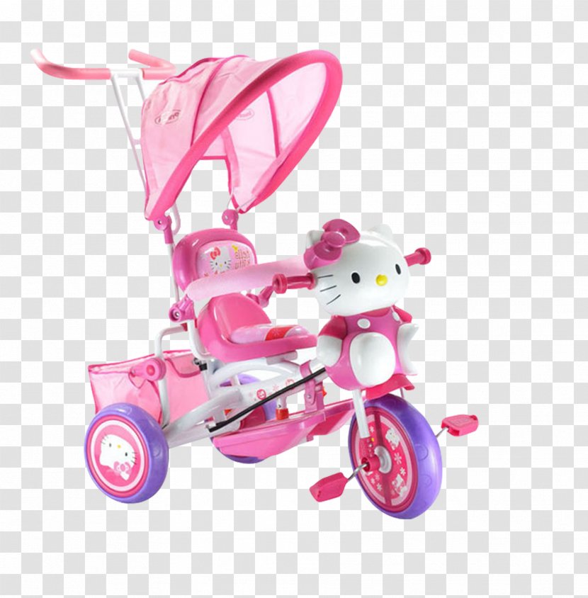 Hello Kitty Child Baby Transport - Designer - Stroller Transparent PNG