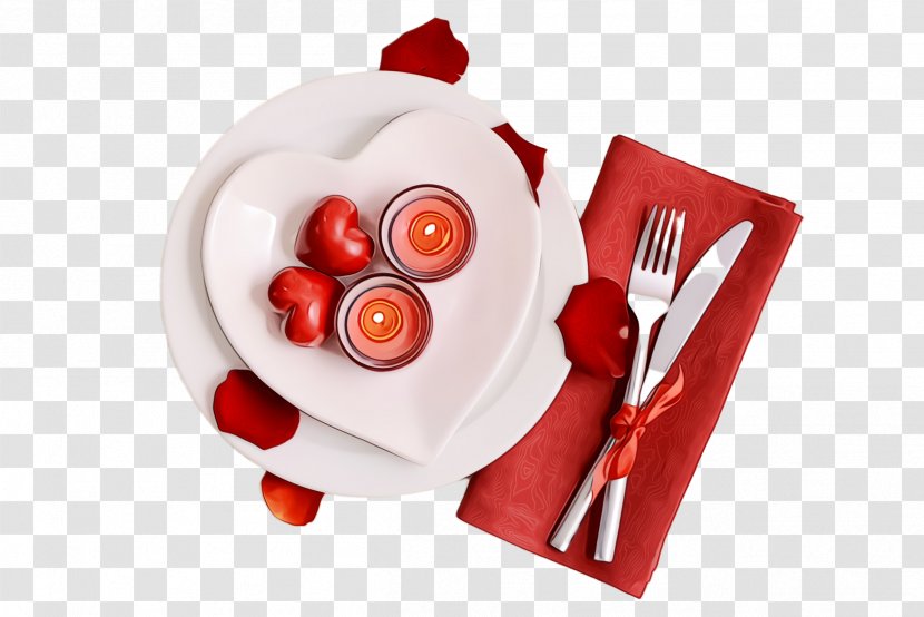 Red Spoon Food Cutlery Fork - Plate - Dish Cuisine Transparent PNG