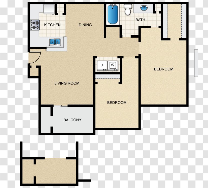 Whispering Pines Ranch Apartment Renting Floor Plan Home - Media Transparent PNG