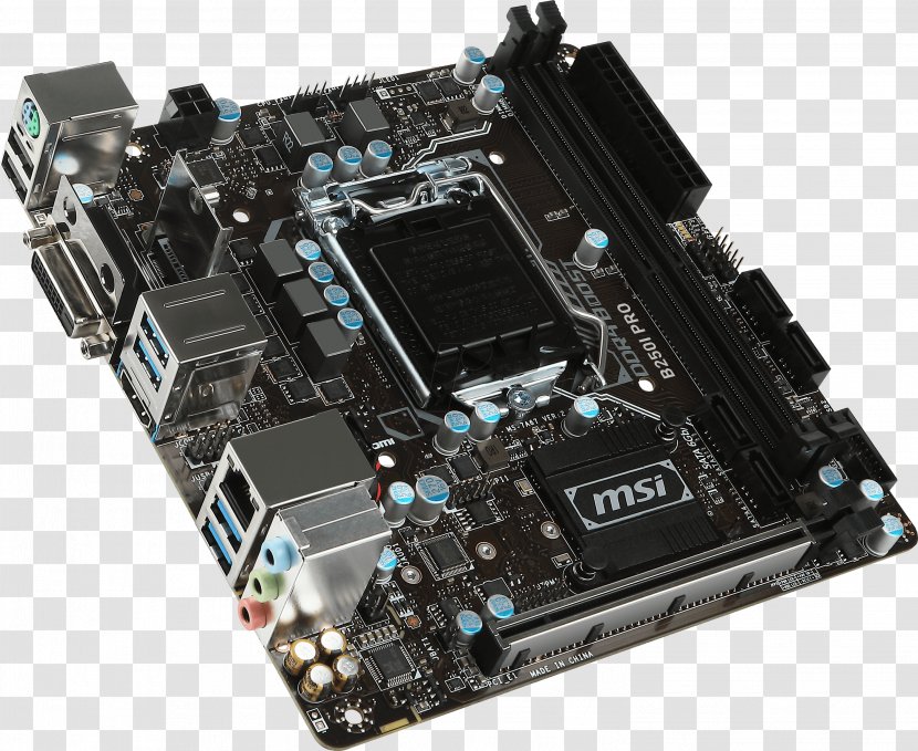 Intel Mini-ITX Motherboard LGA 1151 DDR4 SDRAM - Computer Hardware - Cartoon Transparent PNG