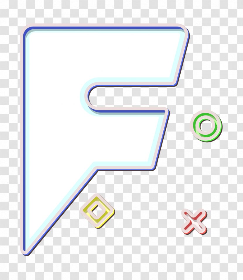 Brand Icon Foursquare Logo - Electric Blue Transparent PNG