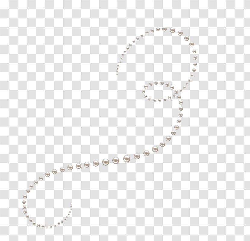 White Body Piercing Jewellery Pattern - Pearl String Transparent PNG