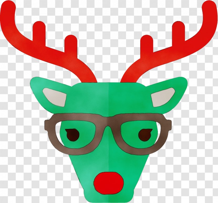 Reindeer - Glasses - Costume Accessory Horn Transparent PNG