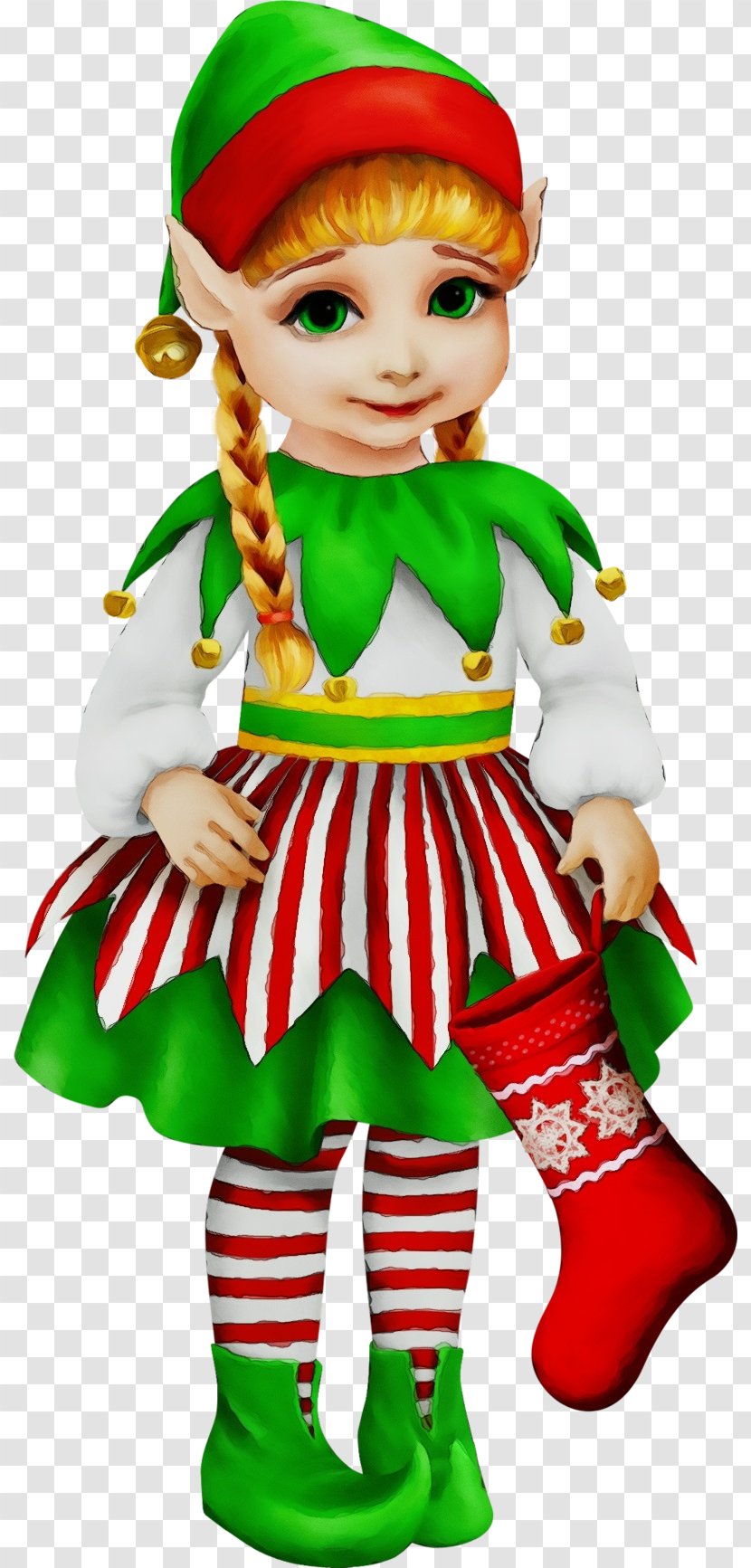 Christmas Elf - Ornament - Toy Holiday Transparent PNG