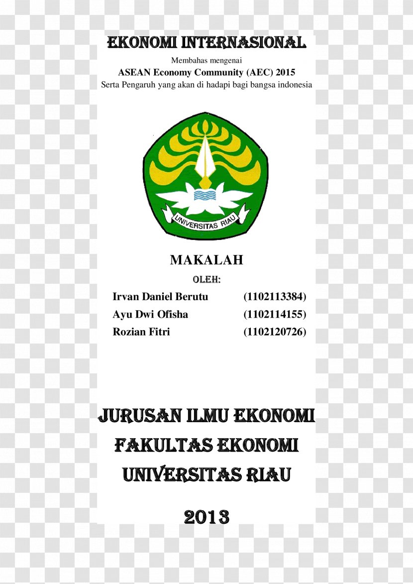 ASEAN Economic Community Association Of Southeast Asian Nations Economy Undergraduate Thesis Pilar - Organism - Asean Transparent PNG