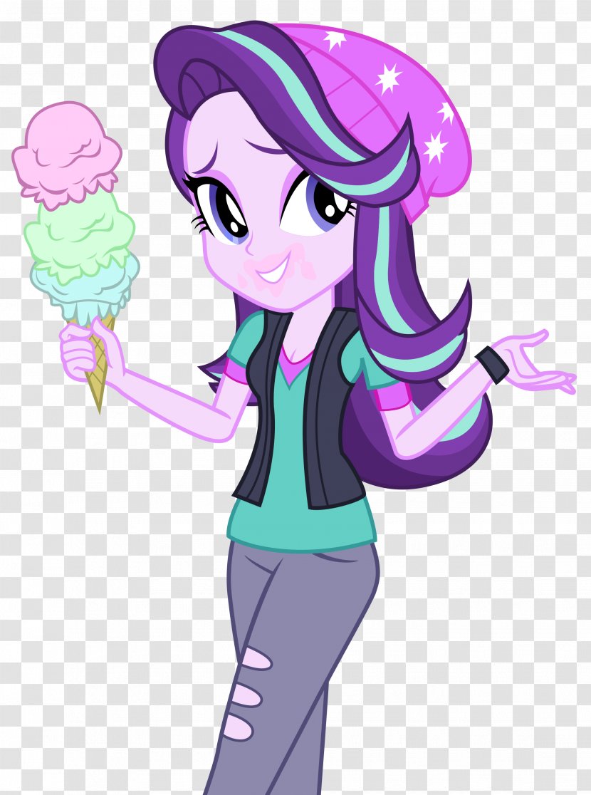 Ice Cream Cones My Little Pony: Equestria Girls Sunset Shimmer - Watercolor - Starlights Transparent PNG