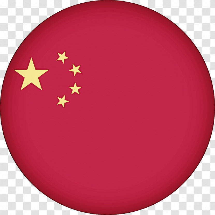 Red Plate Circle Flag Transparent PNG