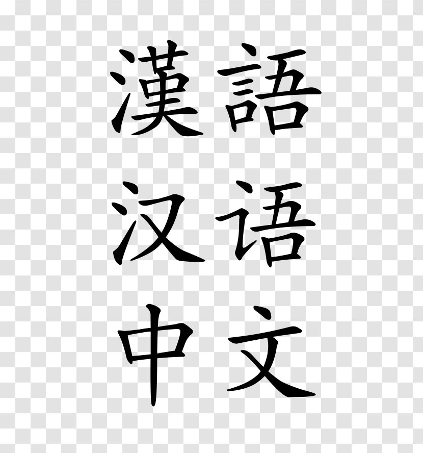 Chinese Characters Language Mandarin Stroke Order - Linguistics Transparent PNG