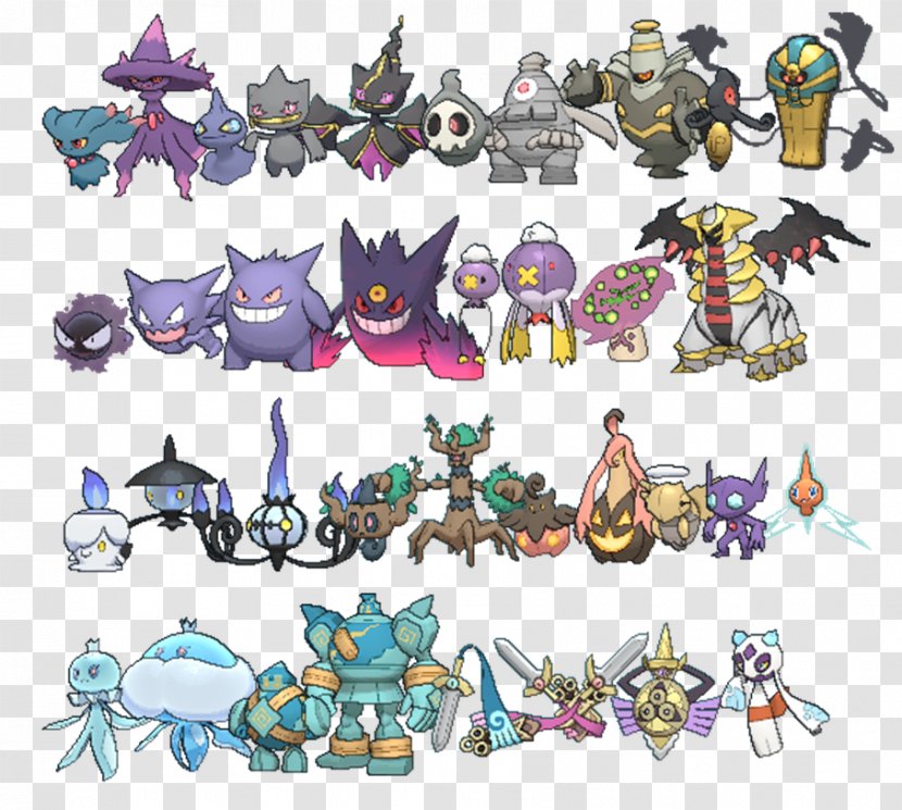 Pokémon X And Y Red Blue Haunter Types - Flower - Ghost Transparent PNG