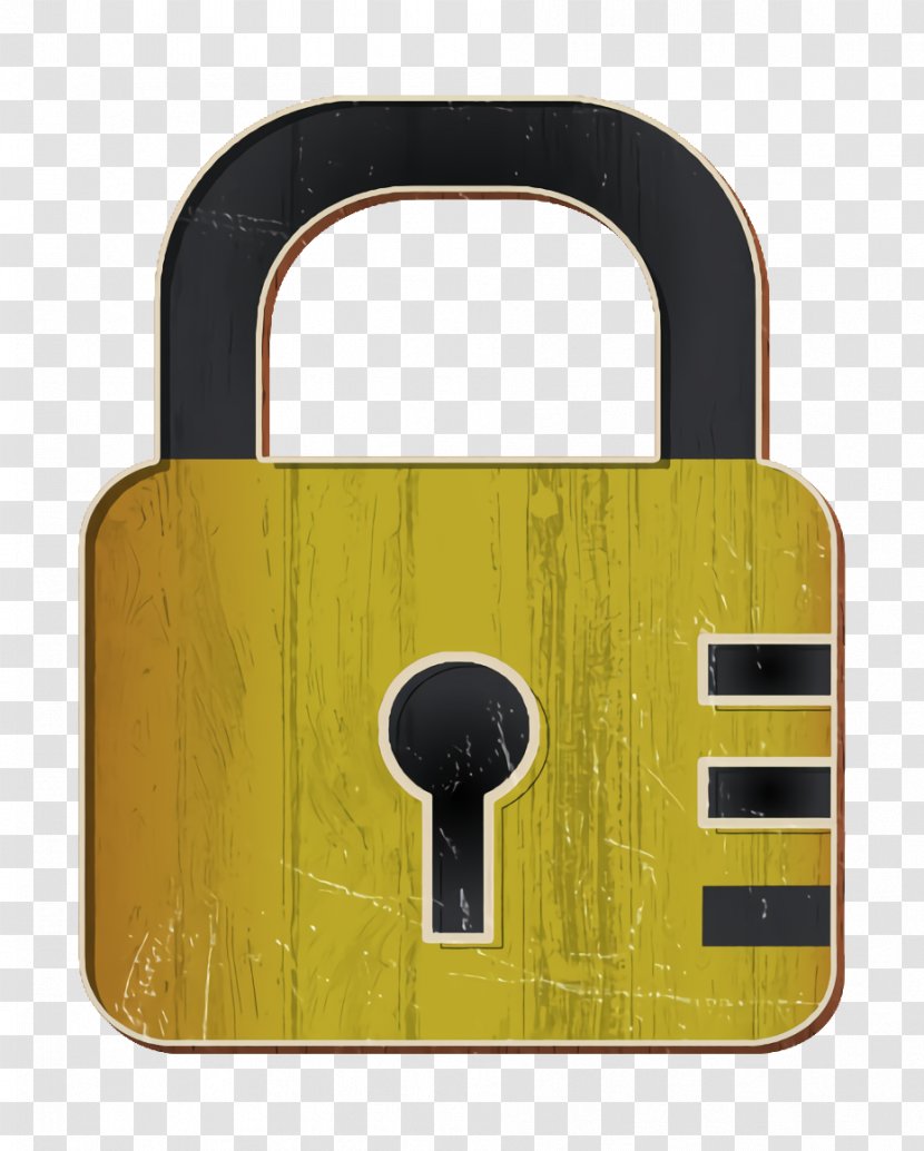 Password Icon - Yellow - Hardware Accessory Security Transparent PNG