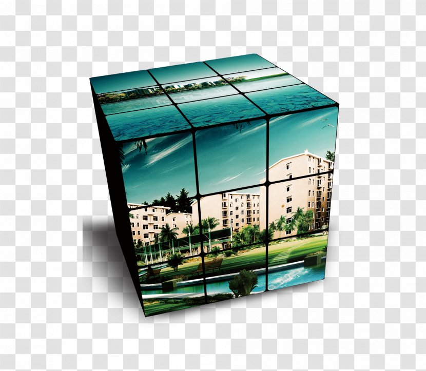 Rubiks Cube Three-dimensional Space - Glass Transparent PNG