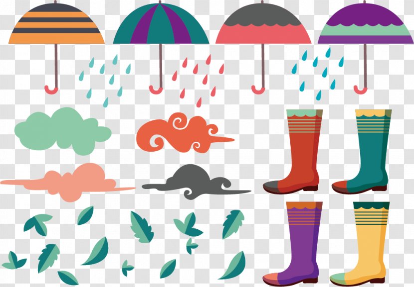 Download Illustration - Footwear - Vector Rain Gear Transparent PNG