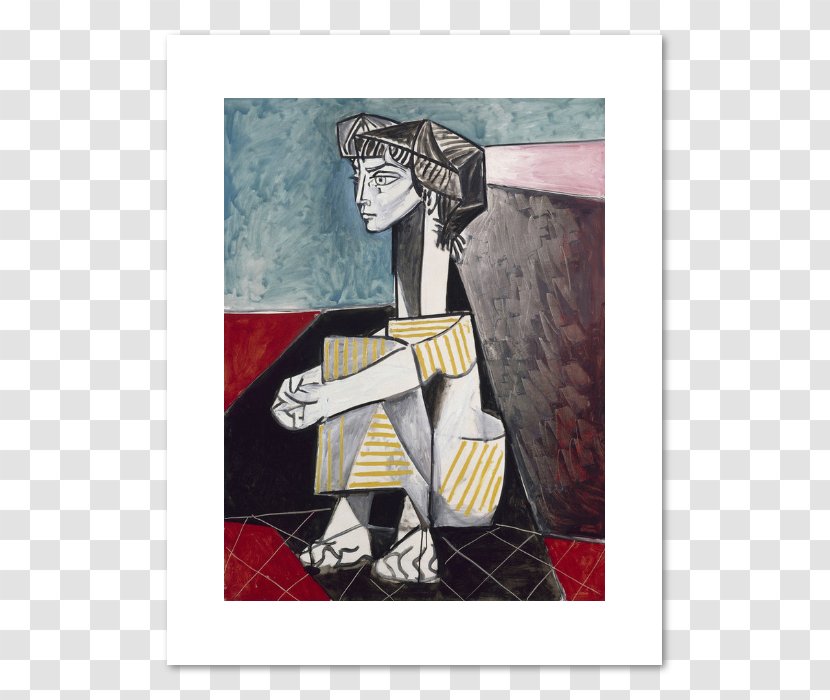 Musée Picasso The Weeping Woman Portrait Of Jacqueline Roque With Her Hands Crossed Painting - Pablo Transparent PNG
