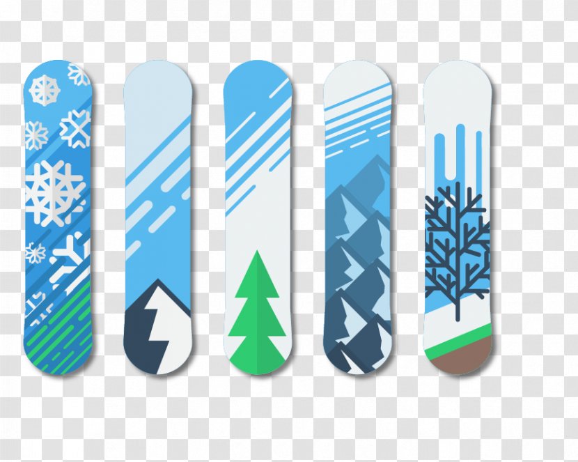 Snowboard Sports Equipment Skiing - Winter Blue Ski Transparent PNG