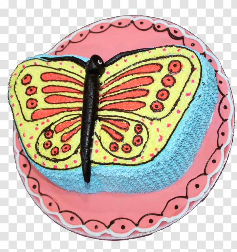 Monarch Butterfly Birthday Cake Torte Decorating - Pollinator Transparent PNG