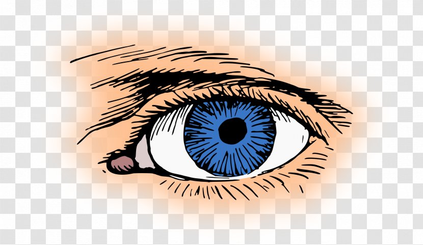 Eye Blue Clip Art - Heart - Eyelashes Transparent PNG