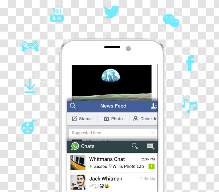 Feature Phone Smartphone WhatsApp Windows 7 Computer Software - Mobile Transparent PNG