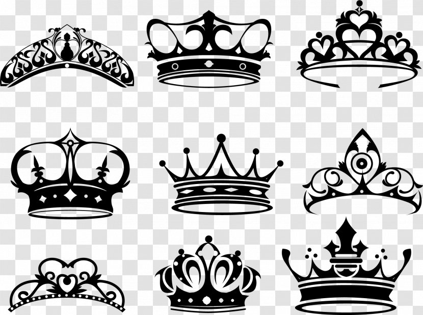 Crown Of Queen Elizabeth The Mother Tattoo King - Princess - Hand Painted Black Transparent PNG