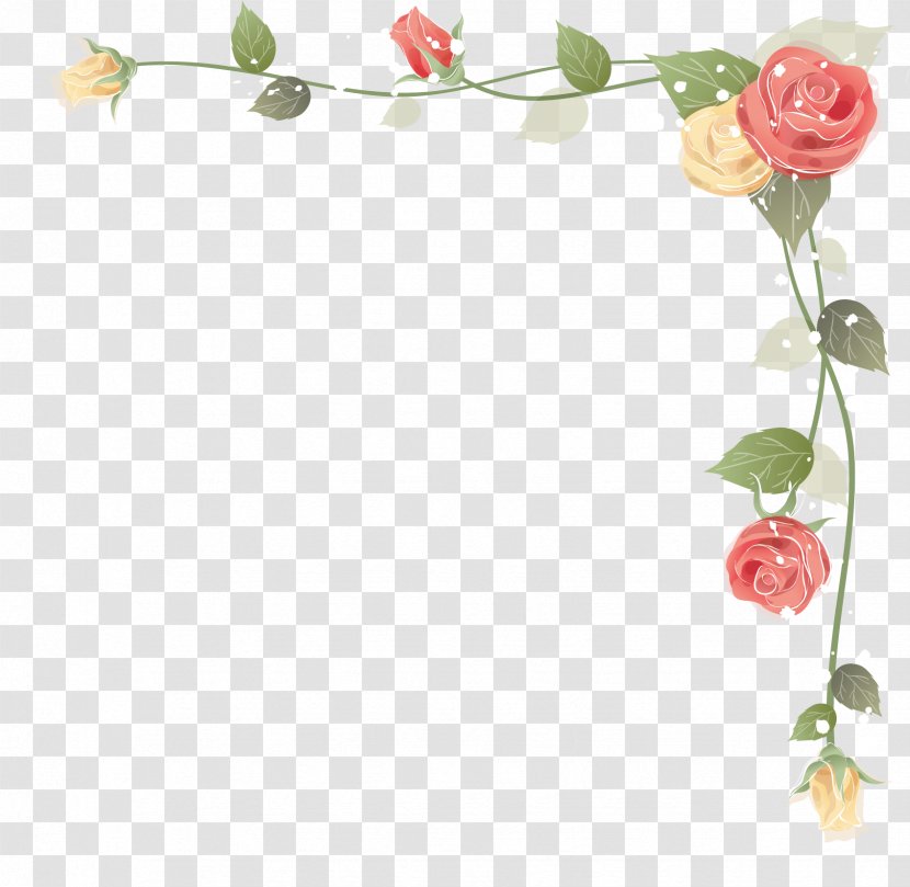 Picture Frames Rose Clip Art - Red - Floral Transparent PNG
