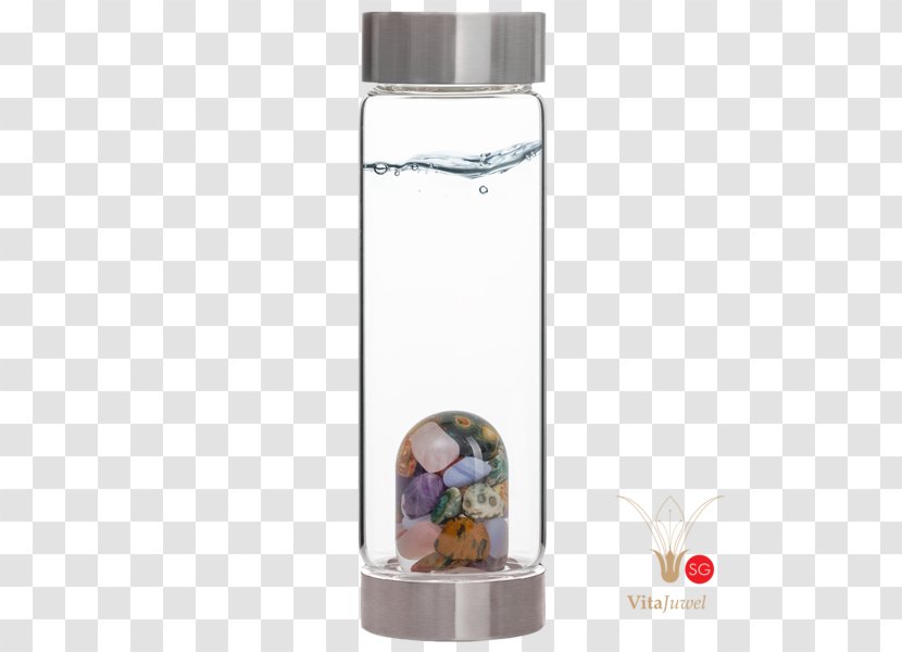 Water Bottles Gemstone Rose Quartz - Cosmetics Elements Transparent PNG
