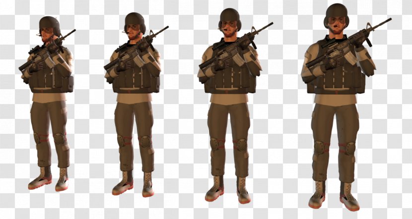 Infantry Soldier Mercenary Militia Figurine Transparent PNG