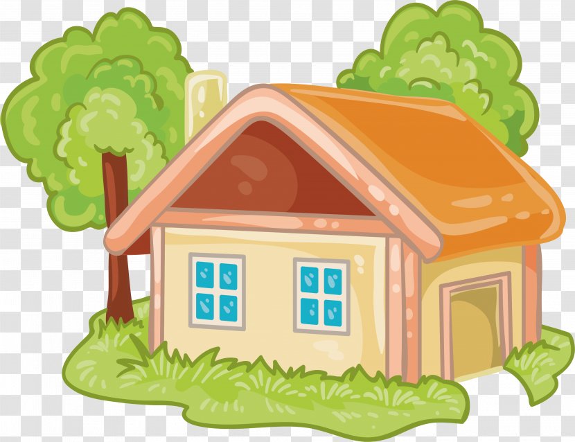 House Cartoon Log Cabin - Animation Transparent PNG