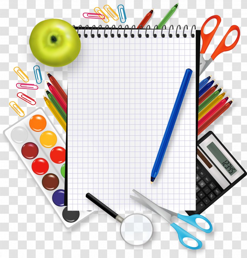 School - Material - Stationery Transparent PNG
