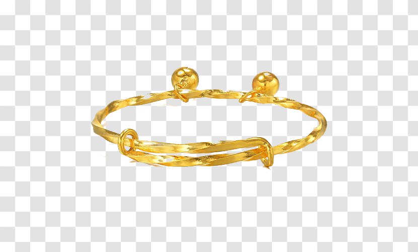 Gold Full Moon Bracelet Child - Resource - Chow Sang Rings BB Activity Baby Gifts 13195K Three Transparent PNG