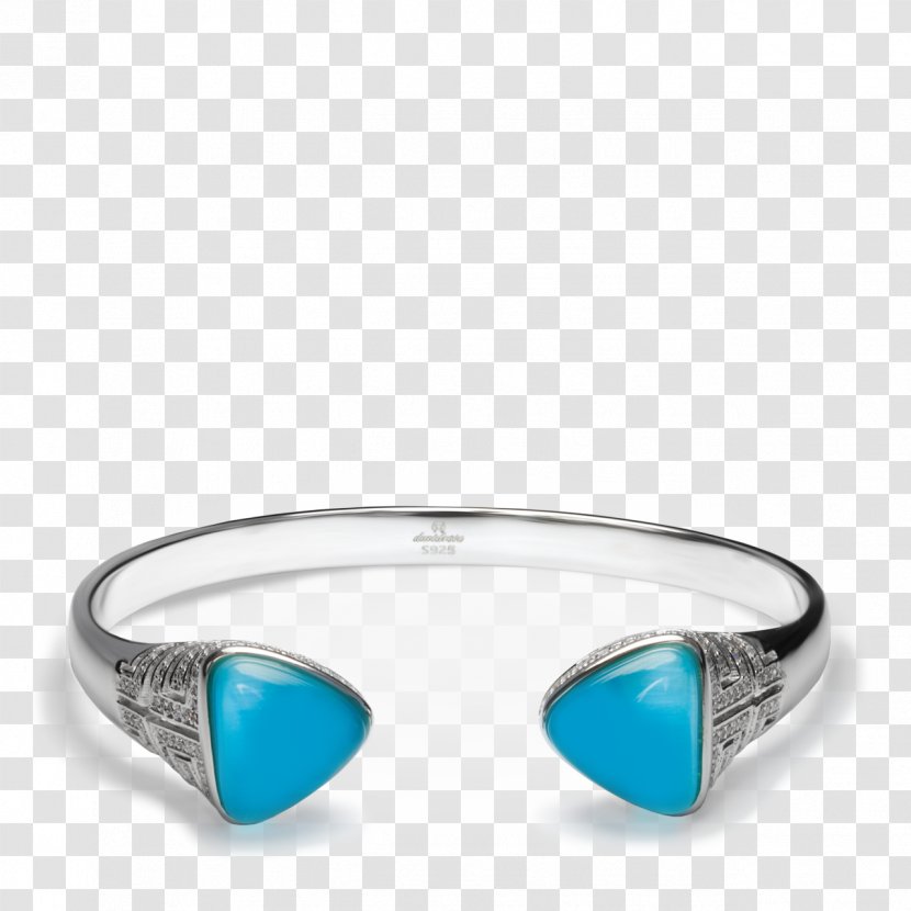 Turquoise Davidrose Bracelet Jewellery Bangle - Platinum Transparent PNG