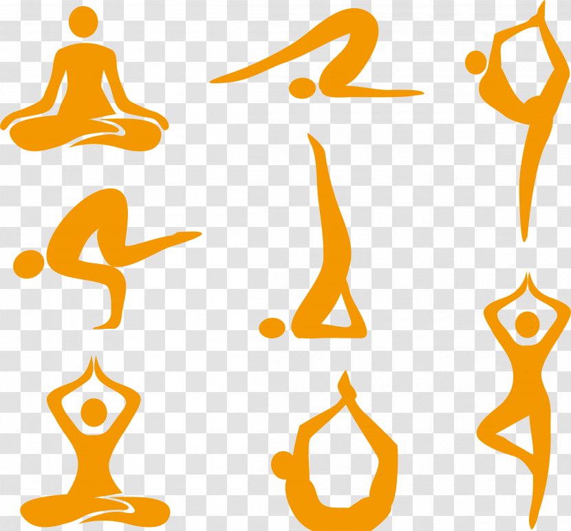 Yoga Asana Royalty-free Illustration - Meditation - Gymnastics Vector Material Transparent PNG