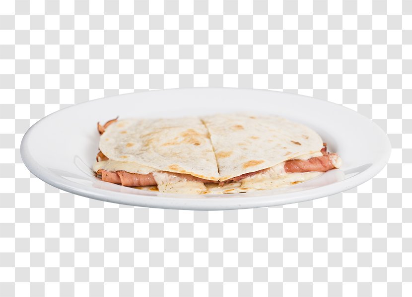 Quesadilla Pizza Flatbread Recipe Dish - Serveware Transparent PNG