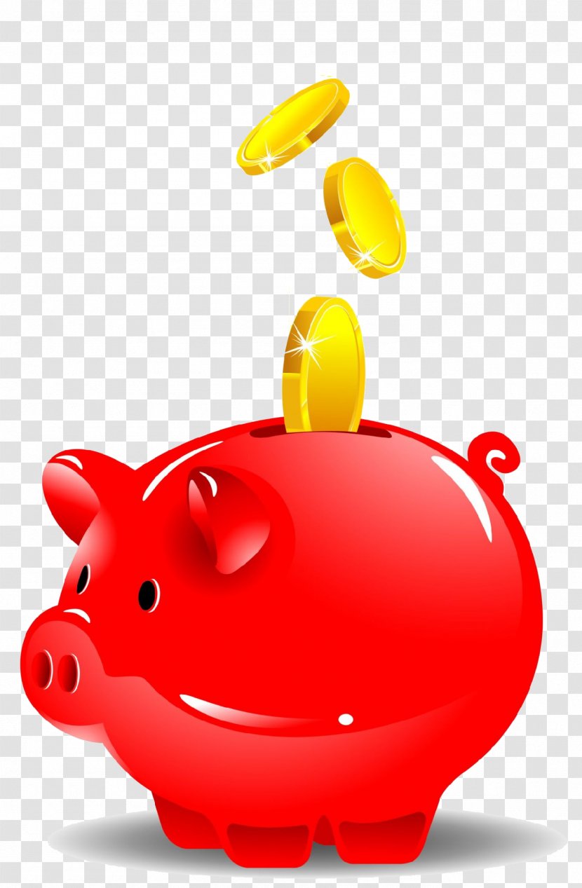 Piggy Bank Clip Art - Money - Bag Transparent PNG
