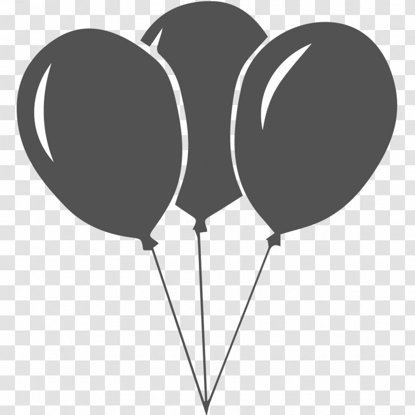 Baloniki Na Druciku Toy Balloon Birthday Helium - Blackandwhite - Summer Wedding Centerpiece Transparent PNG