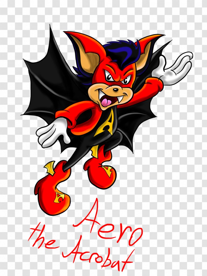 Aero The Acro-Bat DeviantArt Mascot Artist - Supernatural Creature - Poster Transparent PNG