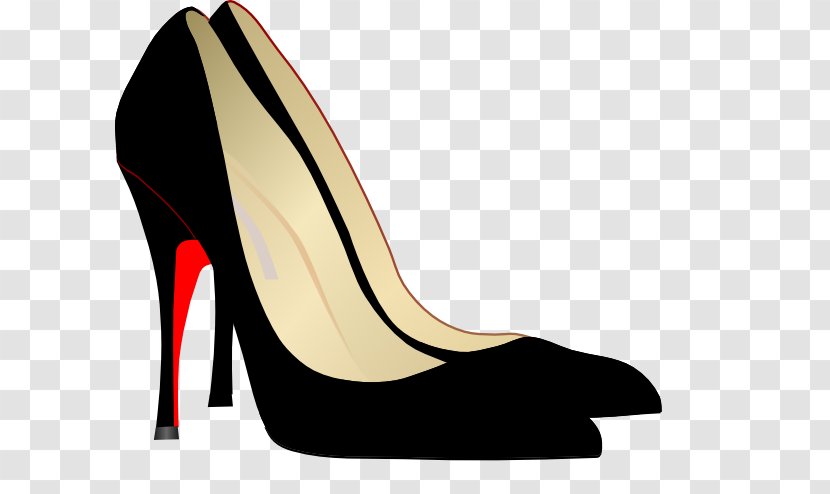 Paper High-heeled Shoe Clothing Foot - Information Transparent PNG