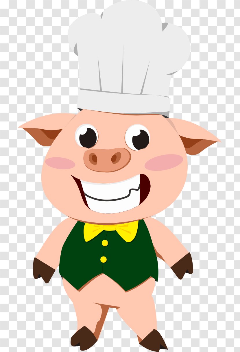 Image Pig Vector Graphics Illustration - Designer - Domuz Knuckle Transparent PNG