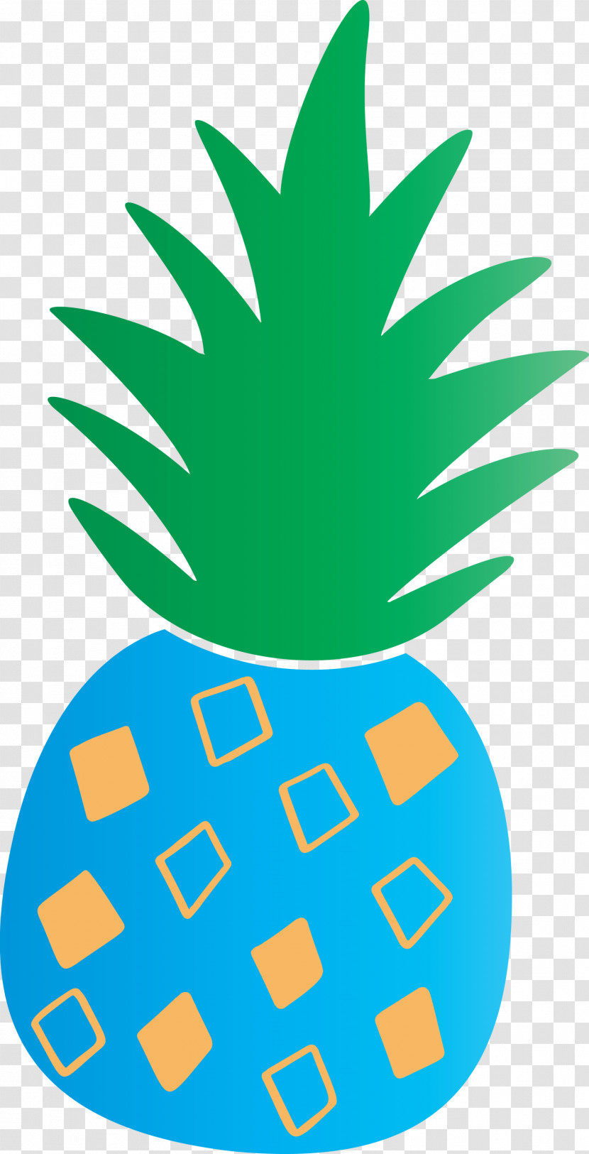 Pineapple Tropical Summer Transparent PNG