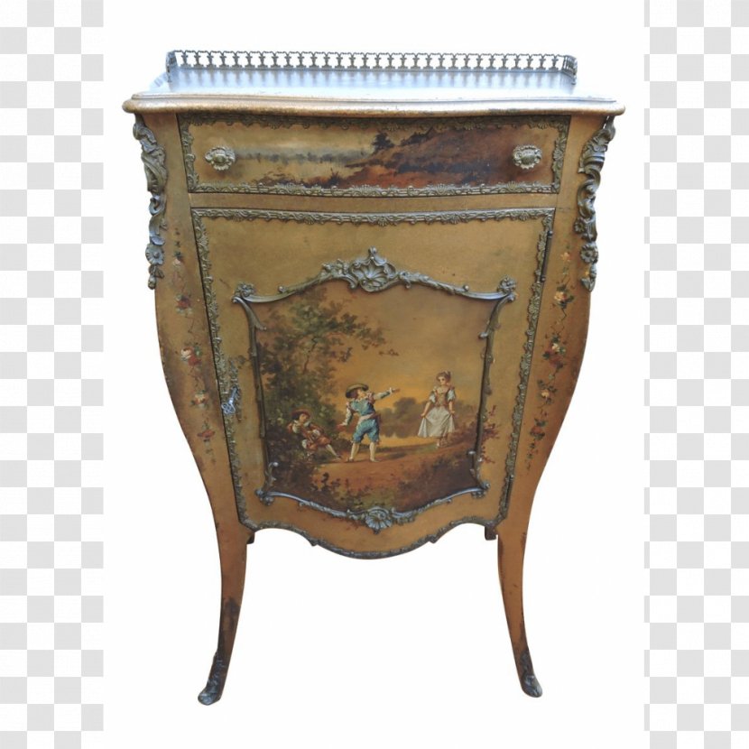 Bedside Tables Furniture Bernardi's Antiques - Beautifully Hand Painted Architectural Monuments Transparent PNG