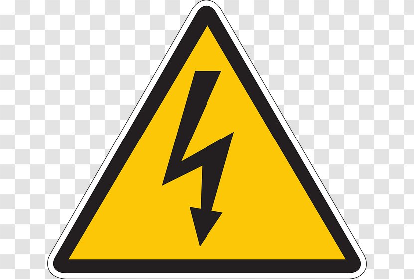 Electricity Symbol - Yellow - Hazard Transparent PNG