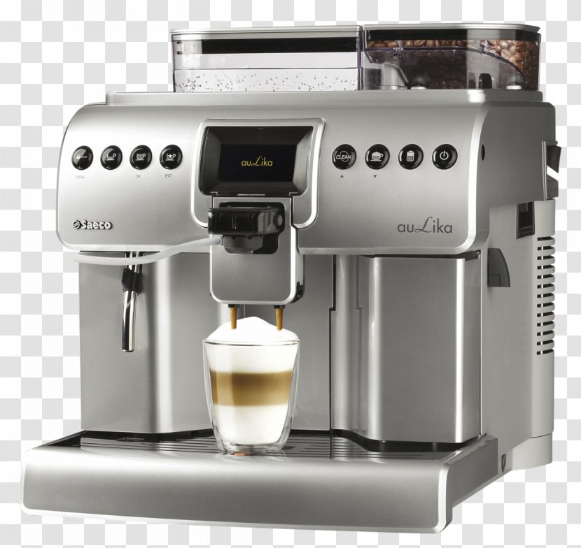Espresso Coffee Cafe Cappuccino Philips Saeco Aulika MID Transparent PNG
