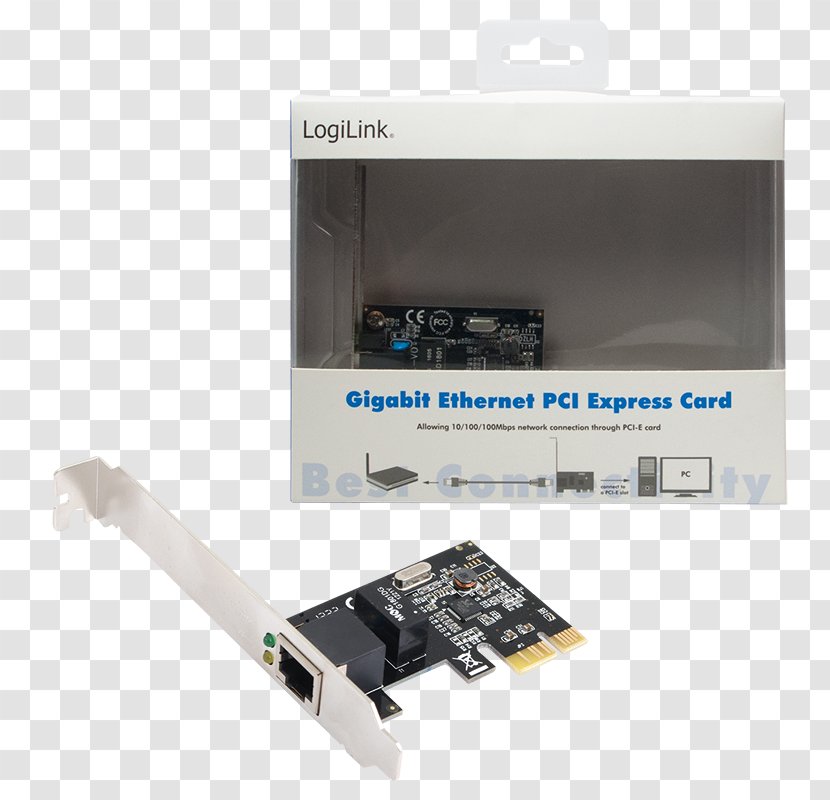Network Cards & Adapters PCI Express Conventional Gigabit Ethernet - Interface Controller - Computer Transparent PNG