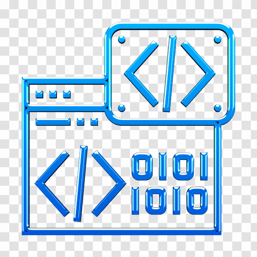 Binary Code Icon Programming Icon Code Icon Transparent PNG
