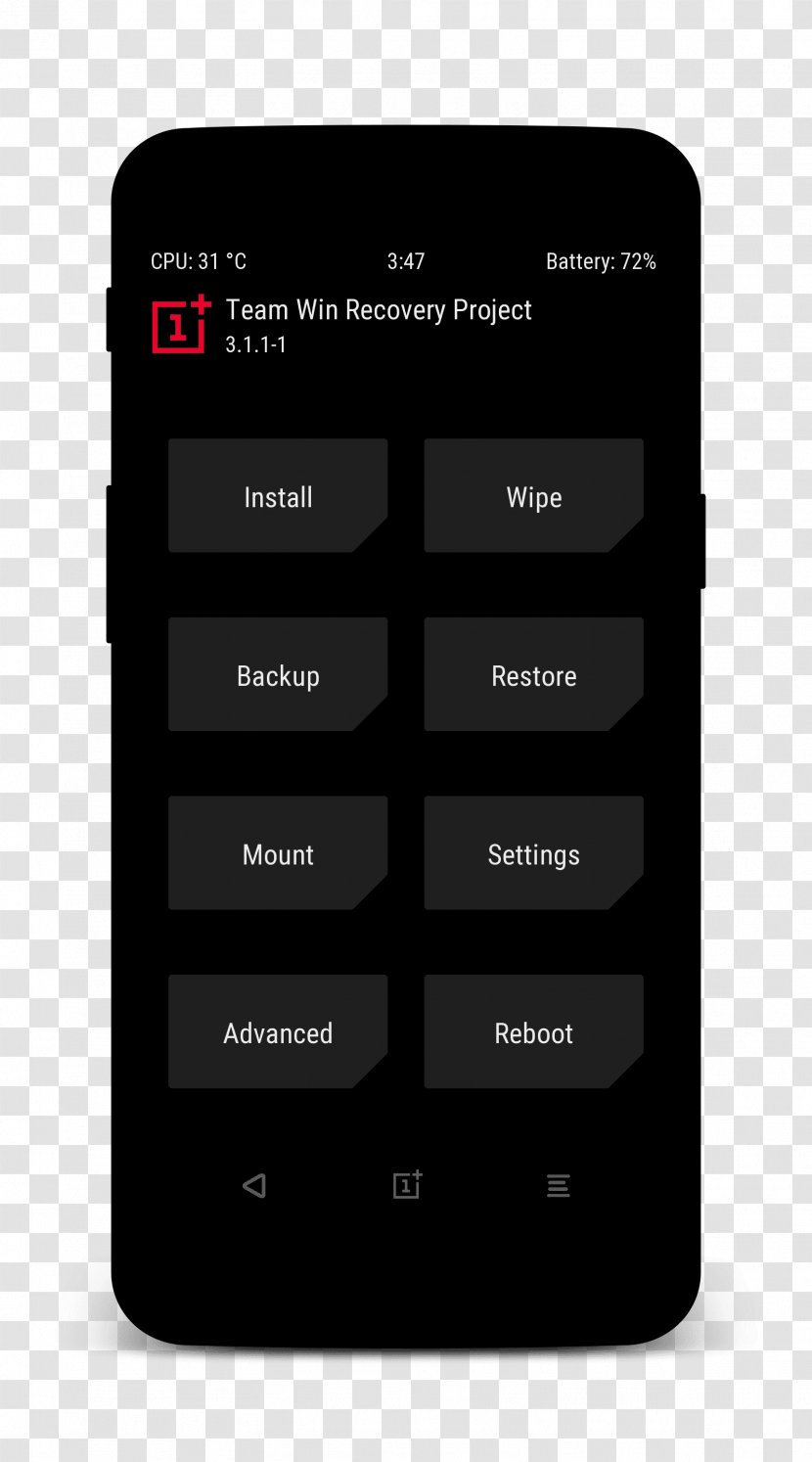 Team Win Recovery Project OnePlus 6 Rooting Boot Loader TeamWin - Htc One Series Transparent PNG